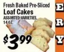 Western Beef Fresh Baked Pre-Sliced Loaf Cakes offer
