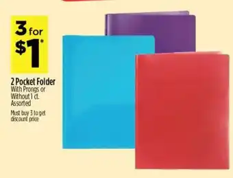 Dollar General 2 Pocket Folder offer