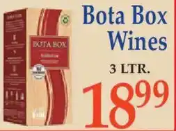Market Basket Bota Box Wines offer