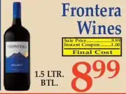 Market Basket Frontera Wines offer
