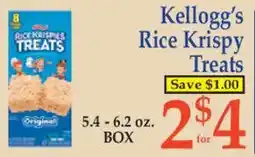 Market Basket Kellogg's Rice Krispy Treats offer