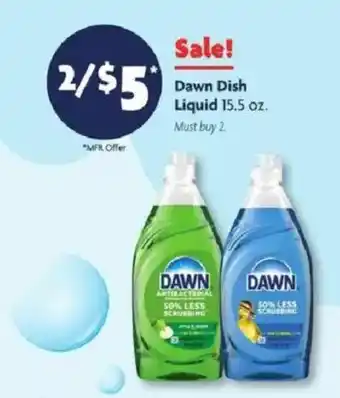 Family Dollar Dawn Dish Liquid offer