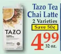 Market Basket Tazo Tea Chai Latte offer