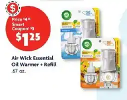 Family Dollar Air Wick Essential Oil Warmer + Refill offer
