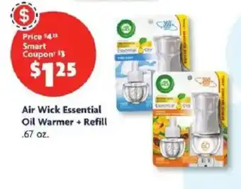 Family Dollar Air Wick Essential Oil Warmer + Refill offer