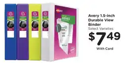 Smith's Avery 1.5-inch Durable View Binder offer