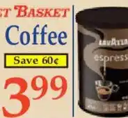 Market Basket Lavazza espresso coffee offer