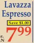 Market Basket Lavazza espresso offer