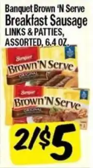 Western Beef Banquet Brown 'N Serve Breakfast Sausage Links & Patties offer