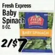 Western Beef Fresh Express baby spinach offer