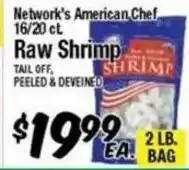 Western Beef Network's American Chef raw shrimp offer