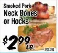 Western Beef Smoked Pork Neck Bones or Hocks offer