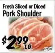 Western Beef Fresh Sliced or Diced Pork Shoulder offer