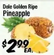 Western Beef Dole golden ripe pineapple offer