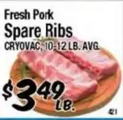 Western Beef Fresh Pork Spare Ribs offer