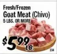 Western Beef Fresh/Frozen Goat Meat (Chivo) offer