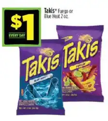 Dollar General Takis Fuego or Blue Heat offer