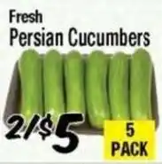 Western Beef Fresh Persian Cucumbers offer