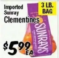 Western Beef Imported Sunray Clementines offer