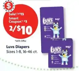 Family Dollar Luvs Diapers offer
