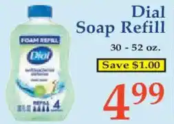 Market Basket Dial soap refill offer