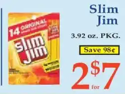 Market Basket Slim Jim offer