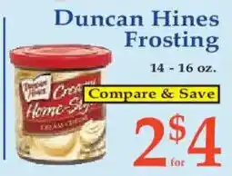 Market Basket Duncan Hines frosting offer