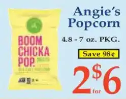 Market Basket Angie's Popcorn Boom Chicka Pop offer