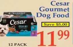 Market Basket Cesar Gourmet Dog Food offer