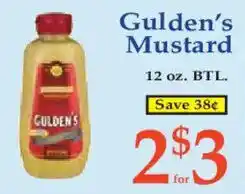 Market Basket Gulden's Mustard offer