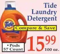 Market Basket Tide laundry detergent offer