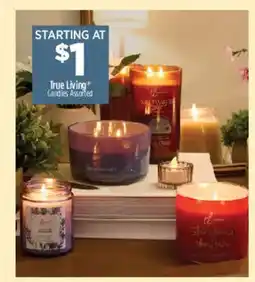 Dollar General True Living Candles Assorted offer