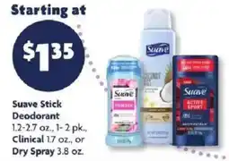 Family Dollar Suave stick deodorant offer