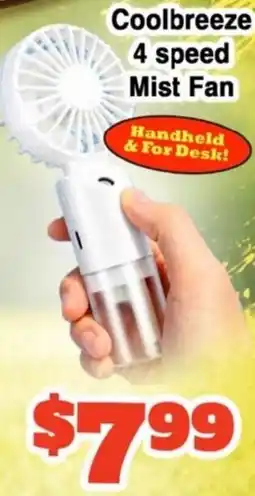 Western Beef Coolbreeze 4 speed Mist Fan offer