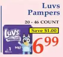 Market Basket Luvs Pampers offer