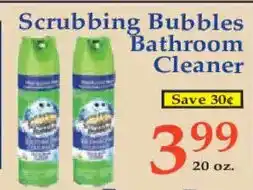 Market Basket Scrubbing Bubbles Bathroom Cleaner offer