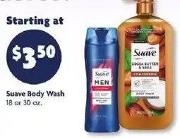 Family Dollar Suave body wash offer