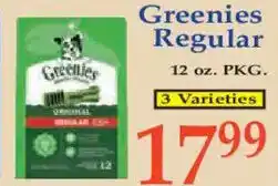 Market Basket Greenies Regular offer