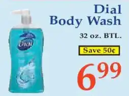 Market Basket Dial body wash offer