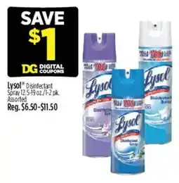 Dollar General Lysol Disinfectant Spray offer