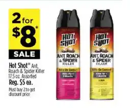 Dollar General Hot Shot Ant, Roach & Spider Killer offer
