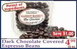 Market Basket Market Basket Dark Chocolate Covered Espresso Beans offer