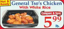 Market Basket General Tso's Chicken With White Rice offer