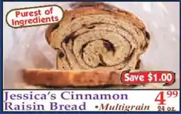 Market Basket Jessica's Cinnamon Raisin Bread offer