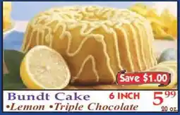 Market Basket Bundt Cake offer