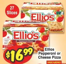 Western Beef Ellio's Pepperoni or Cheese Pizza offer