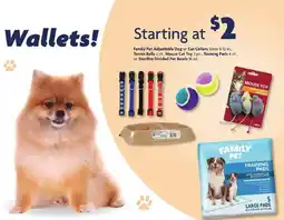 Family Dollar Family Pet Adjustable Dog or Cat Collars offer