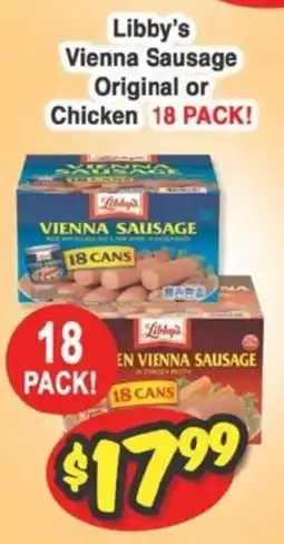 Western Beef Libby's vienna sausage original or chicken offer