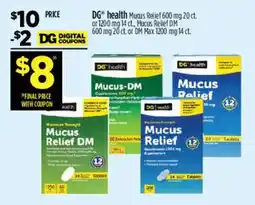Dollar General DG health Mucus Relief offer