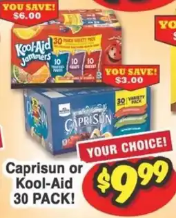 Western Beef Caprisun or Kool-Aid 30 Pack offer